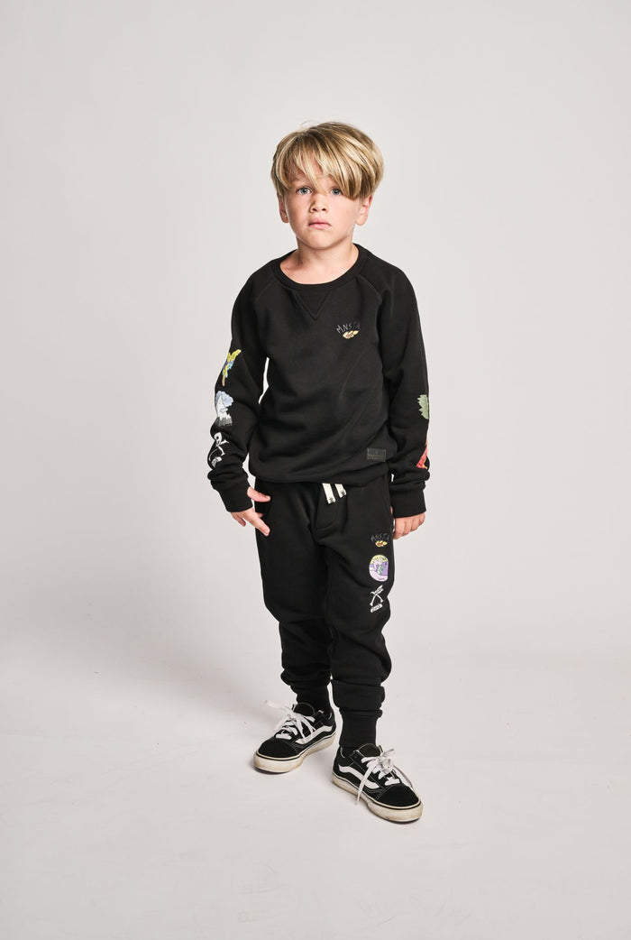 Munsterkids- Pointbreak Crew (black)