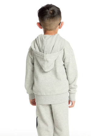 CHASER- Black Bolt Zip Up Hoodie