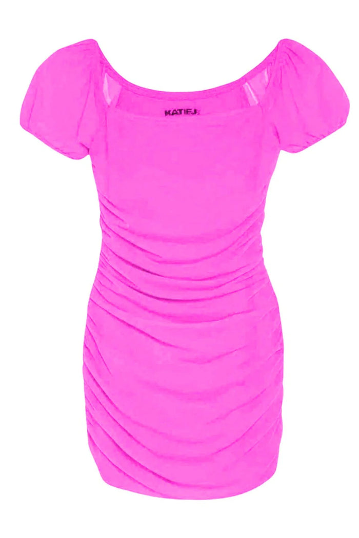 KatieJ NYC- ANYA DRESS (Hot Pink)