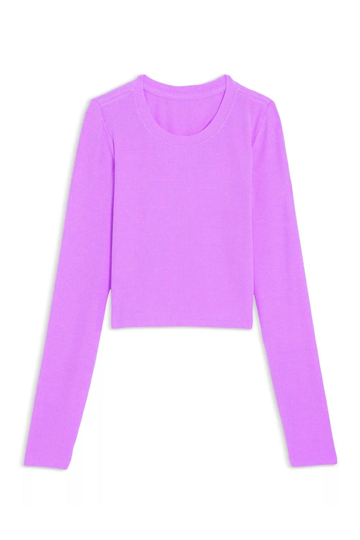 KATIEJ NYC- TWEEN LIVI RIBBED LONG SLEEVE TEE