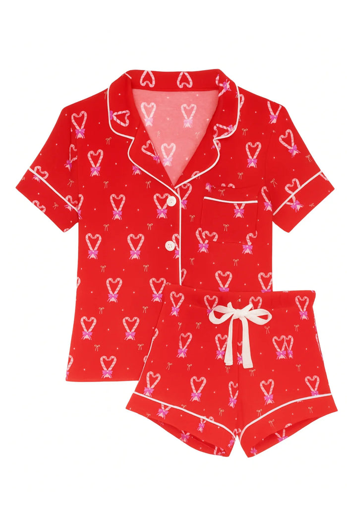 KATIEJ NYC- JUNIOR LYNN HOLIDAY SHORTS LOUNGE SET (Christmas)