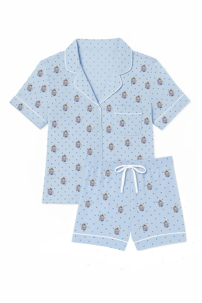 KATIEJ NYC- TWEEN LYNN HOLIDAY SHORTS LOUNGE SET (Hanukkah)