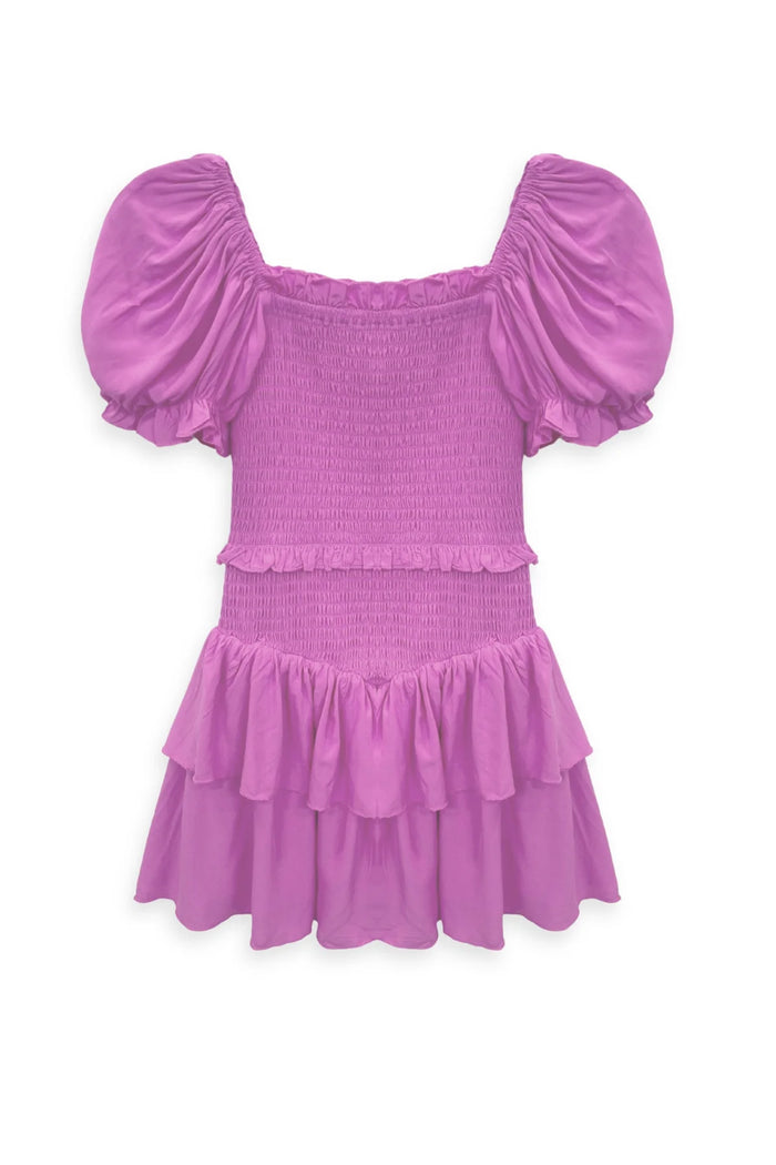 KATIEJ NYC- TWEEN LAINEY SOLID DRESS (peony)