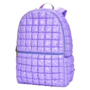 iscream- Lavender Shiny Puffer Backpack
