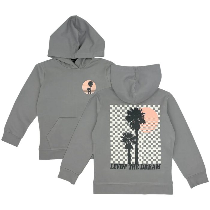 Tiny Whales- LIVIN THE DREAM HOODED SWEATSHIRT