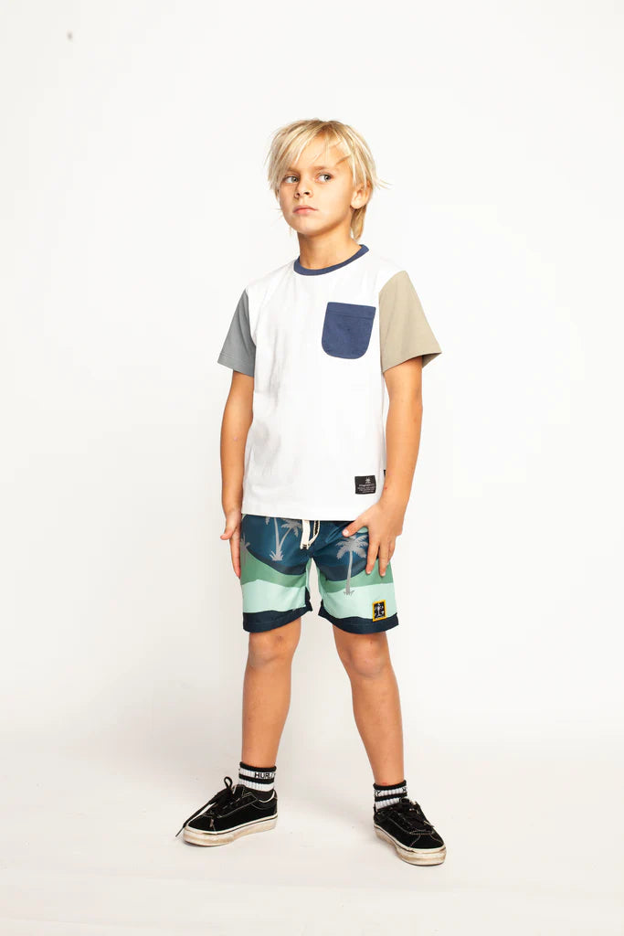 Munsterkids- WAVES BOARD SHORTS (MIDNIGHT)