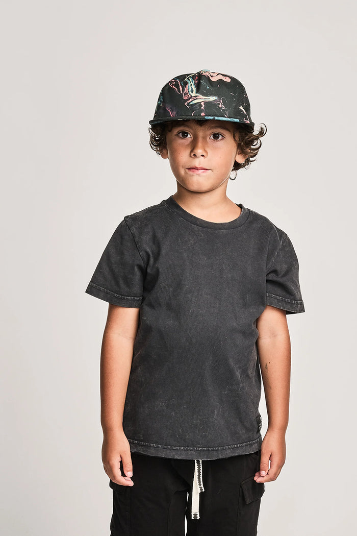 Munsterkids- Plain SS Tee Washed Black