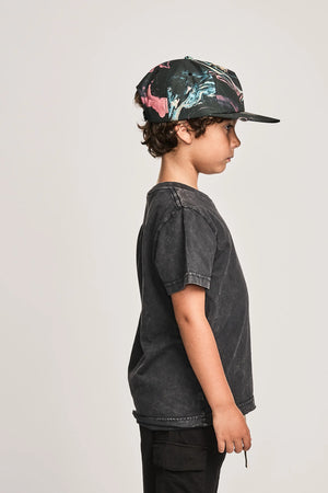 Munsterkids- Plain SS Tee Washed Black