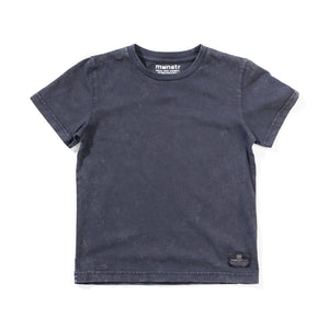 Munsterkids- Plain SS Tee Washed Black