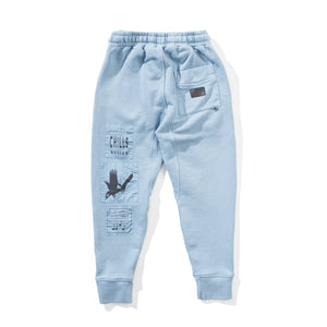 Munsterkids- Patchit Pant (washed blue)