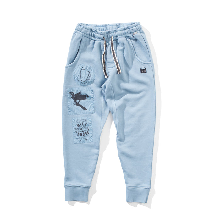 Munsterkids- Patchit Pant (washed blue)