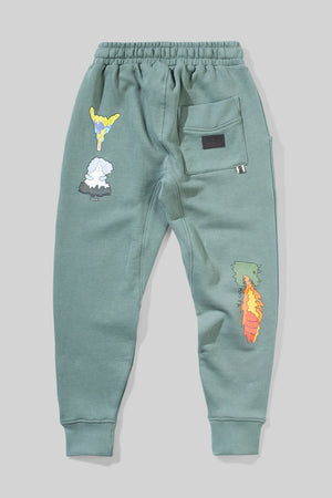 Munsterkids- STICKERS PANT new green