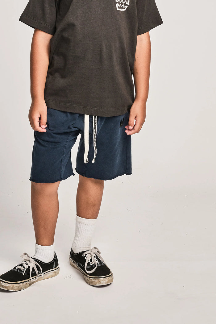 Munsterkids- JERSEY FAVE2 SHORT MINERAL DK DENIM