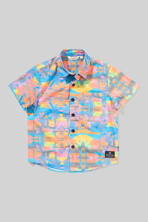 munstrkids- CRAZYPINES SHIRT (fluro palm)