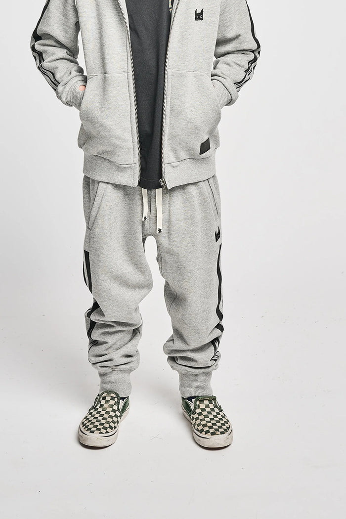 munstrkids- 2 FLAMES PANT (grey marle)