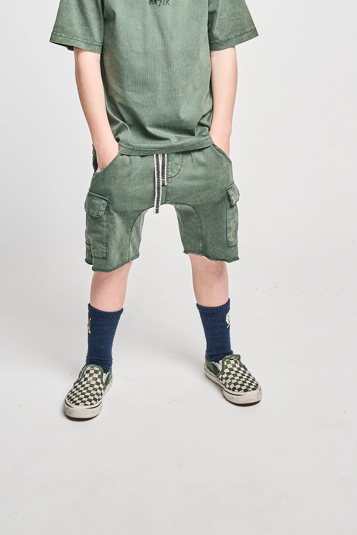 munstrkids- MAVERICK SHORT (mineral green)