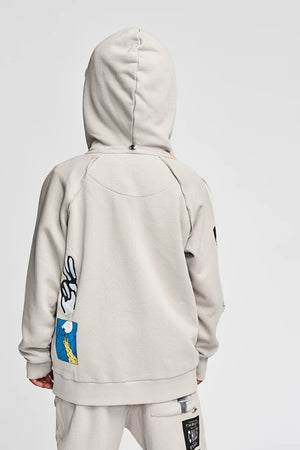MNSTRKIDS- VANLIFE ZIP HOODY (light grey)