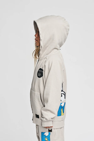 MNSTRKIDS- VANLIFE ZIP HOODY (light grey)