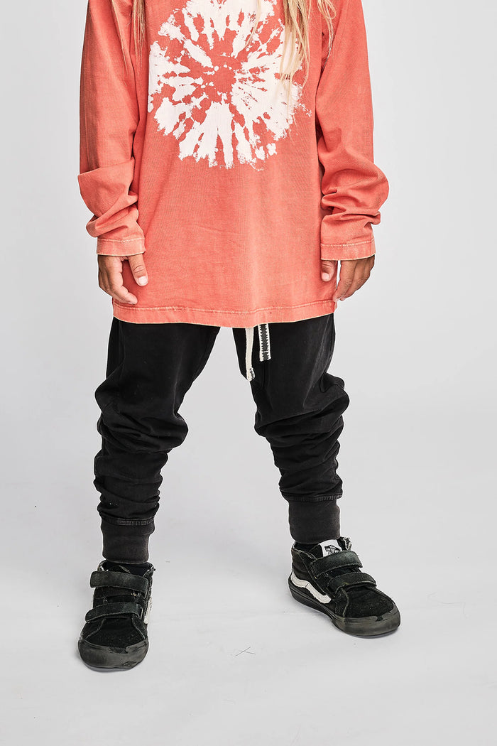 MNSTRKIDS- STITCHED UP PANT (washed black)