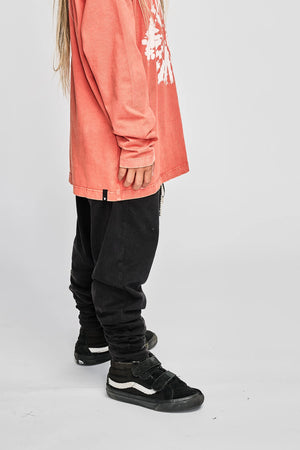 MNSTRKIDS- STITCHED UP PANT (washed black)