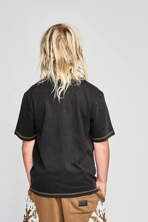 MNSTRKIDS- COVERBOX TEE (washed black)