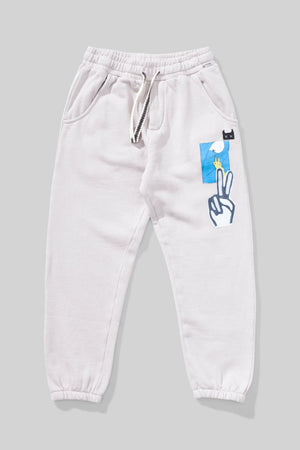 MNSTRKIDS- BADGER PANT (light grey)
