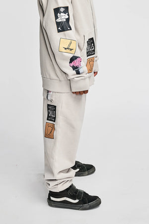 MNSTRKIDS- BADGER PANT (light grey)