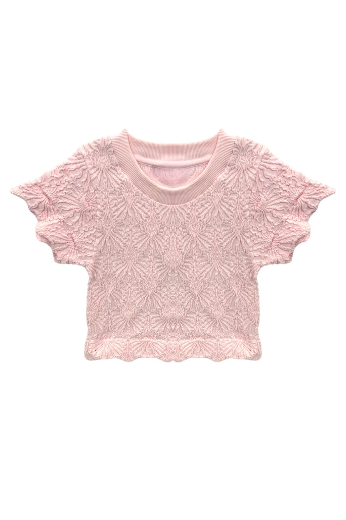 KATIEJ NYC- TWEEN MAIZIE STRETCH TEE (baby pink)