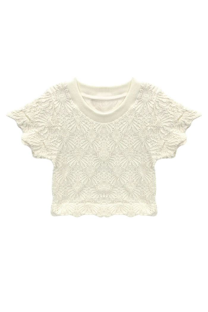 KATIEJ NYC- TWEEN MAIZIE STRETCH TEE (natural)