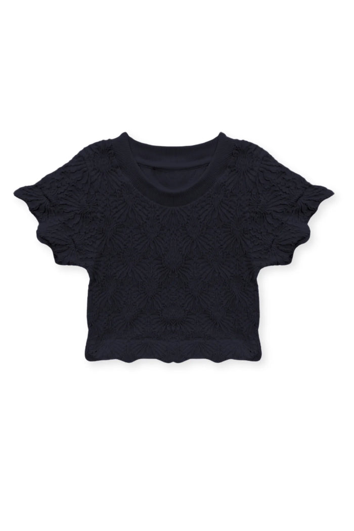 KATIEJ NYC- TWEEN MAIZIE STRETCH TEE (black)