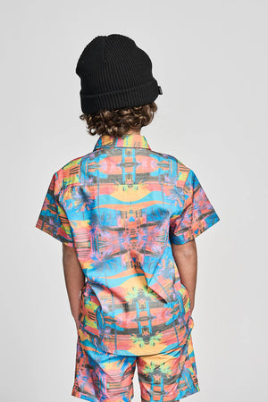 munstrkids- CRAZYPINES SHIRT (fluro palm)