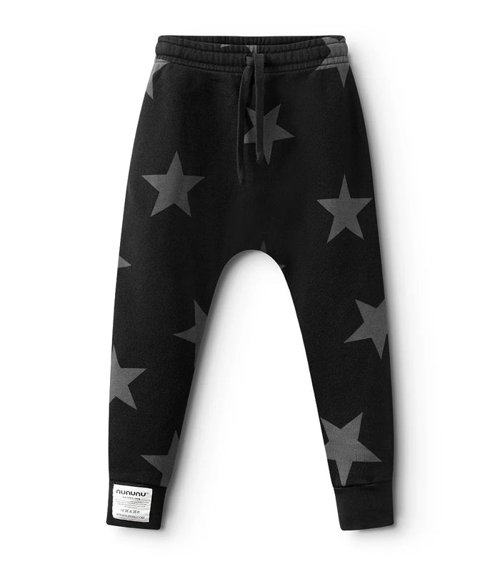 nununu- Star Baggy Pants (black)