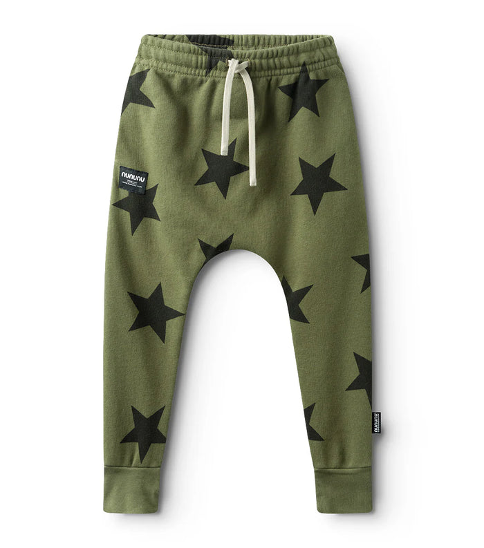 nununu- Star Baggy Pants (olive)