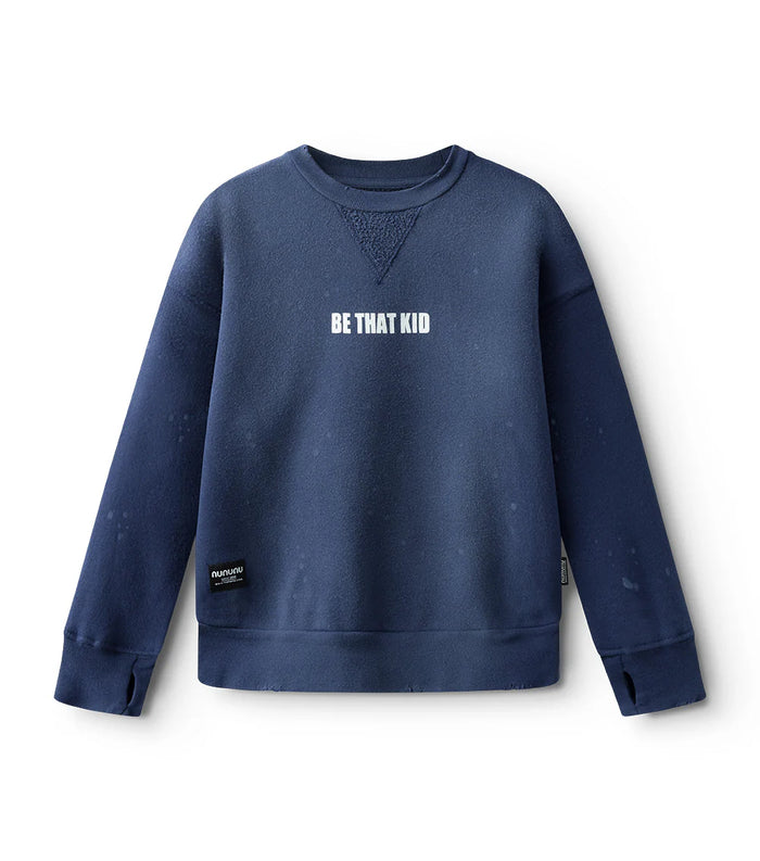 nununu- vintage sweatshirt (indigo)