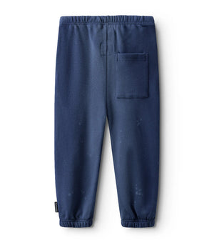 nununu- droopy skull sweatpants (indigo)