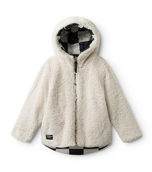 nununu- Reversible Checkmate Down Jacket (smokey natural)