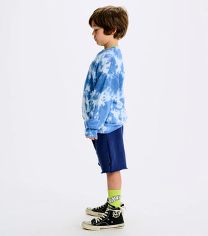 nununu- mega tie dye sweatshirt (indigo)