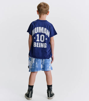 nununu- mega tie dye sweatshorts (indigo)