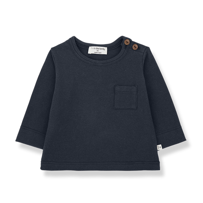 1 + in the family- ORIOL long sleeve t-shirt (dark blue)