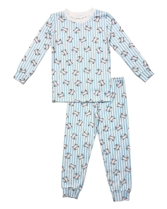 esme- Long Sleeve Baseball pajama Set