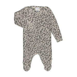 PAIGELAUREN- Eco-Animal Hacci Pajama Gray/Cream
