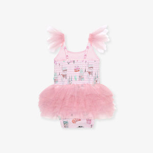 Posh Peanut- Posh Paris Tulle Smocked Bodysuit Dress