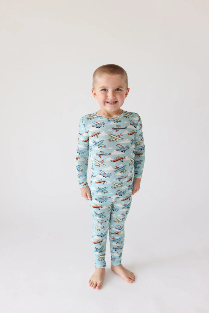 Posh Peanut- Posh Planes Classic Pajama Set