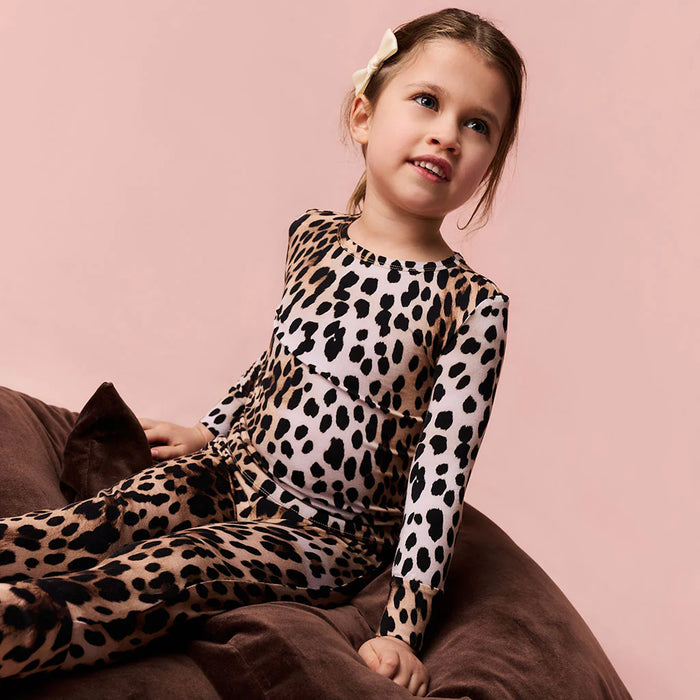 POSH PEANUT- Loretta Leopard Classic Pajama Set