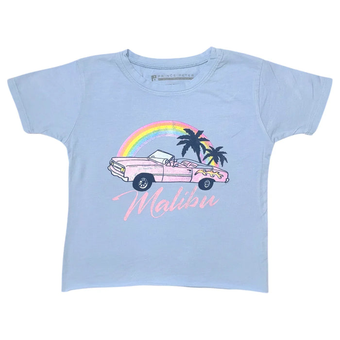 PRINCE PETER- Malibu Oversized Cropped Tee (blue/grey)