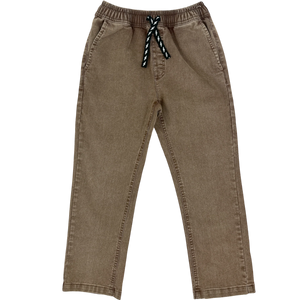 TINY WHALES- PROVISIONS PANTS (black/sand)