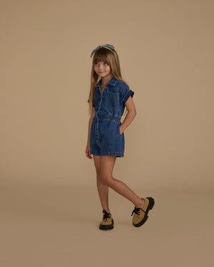 RYLEE & CRU- Indigo Utility Romper