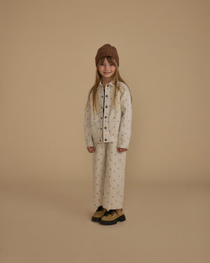 RYLEE & CRU- Blue Daisy Denim Chore Coat