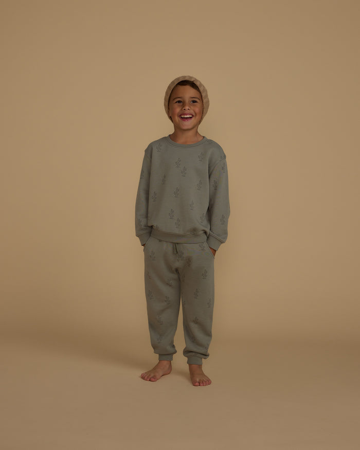 Rylee+Cru- Sweatshirt & Sweatpant (Cactus)