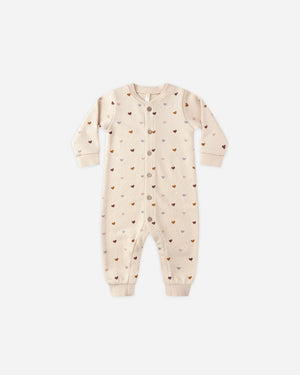 RYLEE+CRU- Button Down Jumpsuit || Hearts
